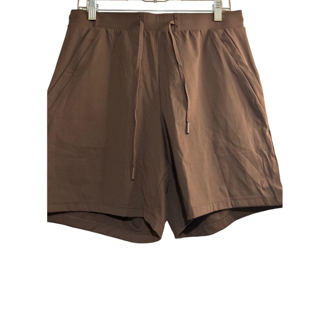 Women's‎ Nomad Brown Yoga Shorts Large